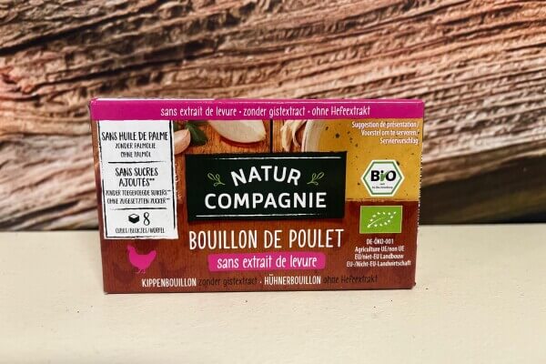 Bouillon: kippenbouillon zonder gistextract (blokjes)